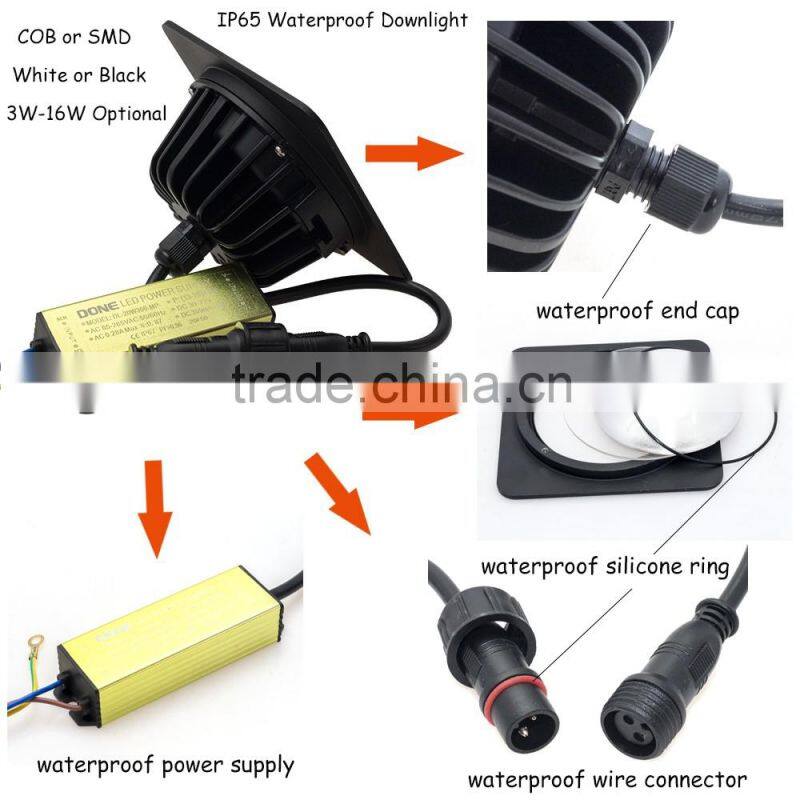 Dongguan 5W 9W SMD LED Down Light, IP65 Waterproof LED Down Light For Hotel, Bathroom, Ship, Steaming Room