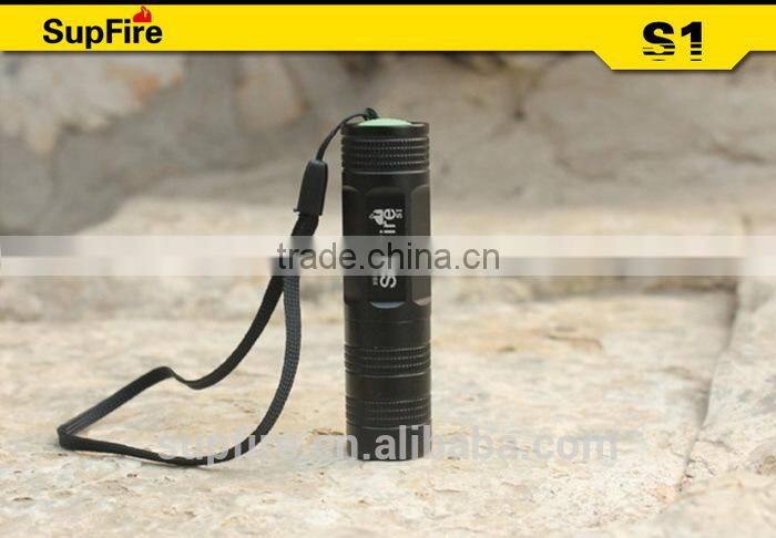 2015 Mini led torch flashlight with 16340 battery