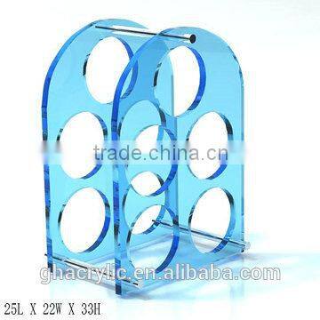 GH-RZ255 Hot sell and high quality acrylic wine display rack, Shatterproof acrylic display rack