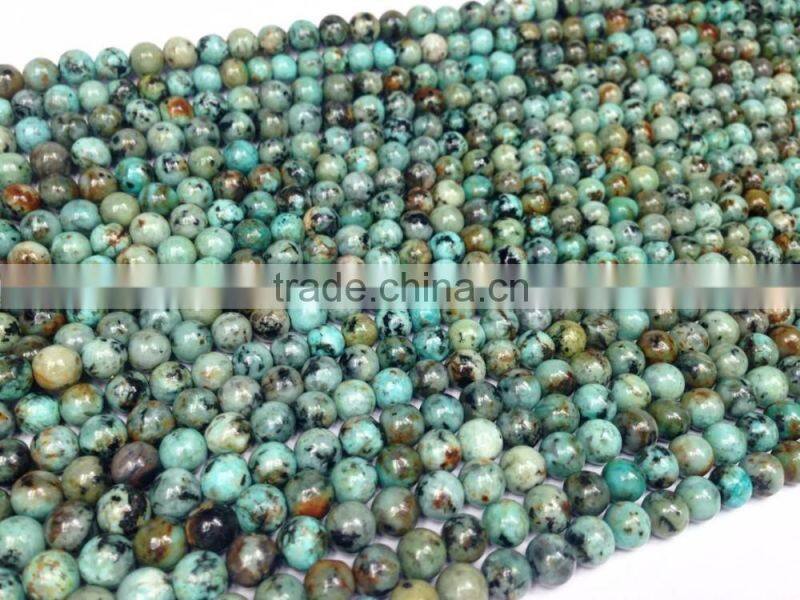 polished natural precious African Turquoise 4-12mm gemstone loose beads