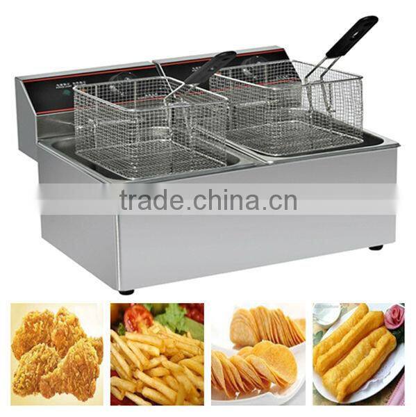 Restaurant equipment stainless steel counters fryer BN-8L-2
