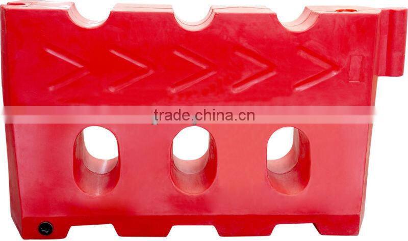 Road safety plastic metal crash barrier