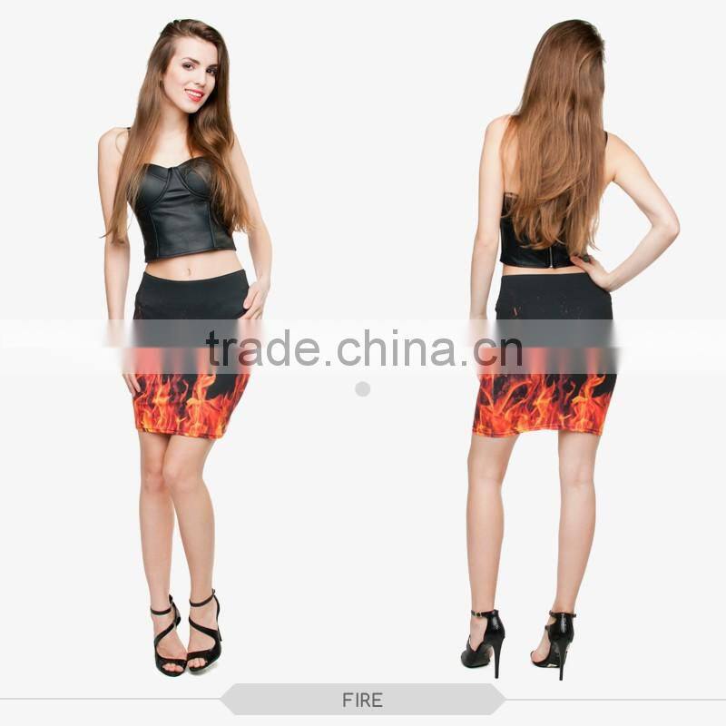 sexy hot women world map beach girls tight mini skirt high quality 3d digital full print custom hot sale tube stretchy skirt