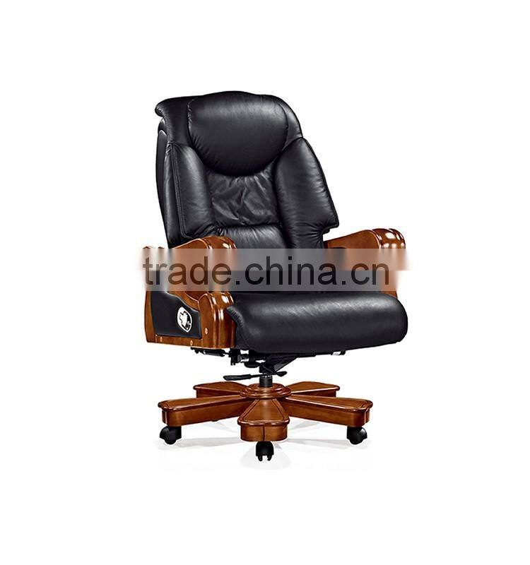 Brown King antique genuine Leather reclining Executive rolling Chair