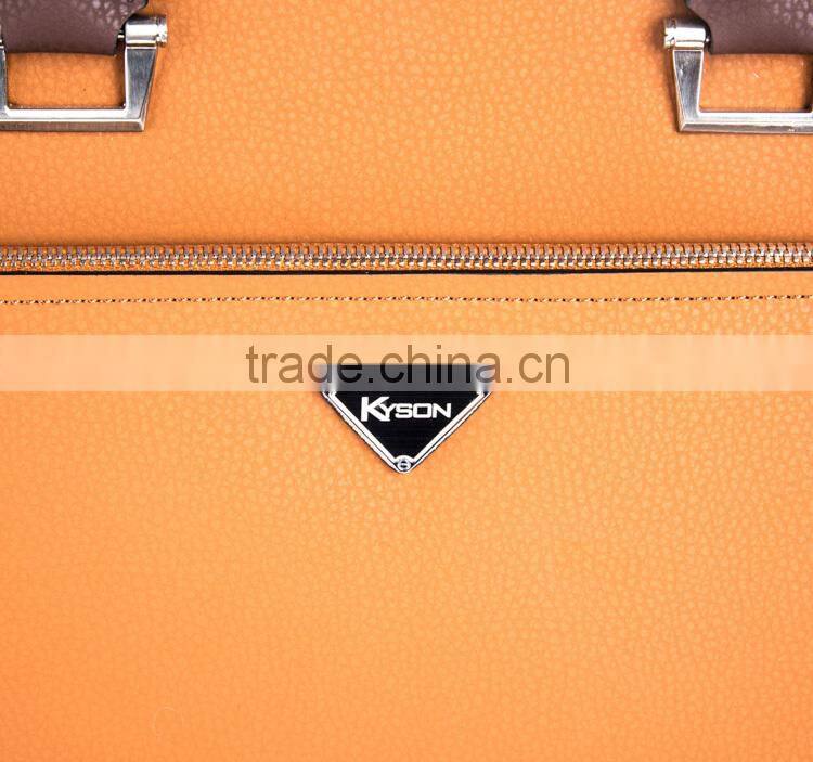 Alibaba wholesale brown top quality men leather shoulder bag branded handbag