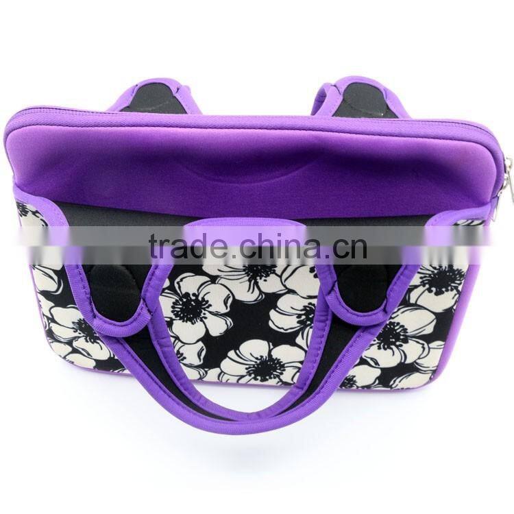 Two side pockets tablet case neoprene laptop sleeve 11.6''