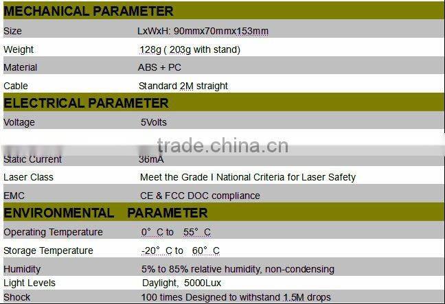 High quality Pos system barcode handle laser pos scanner