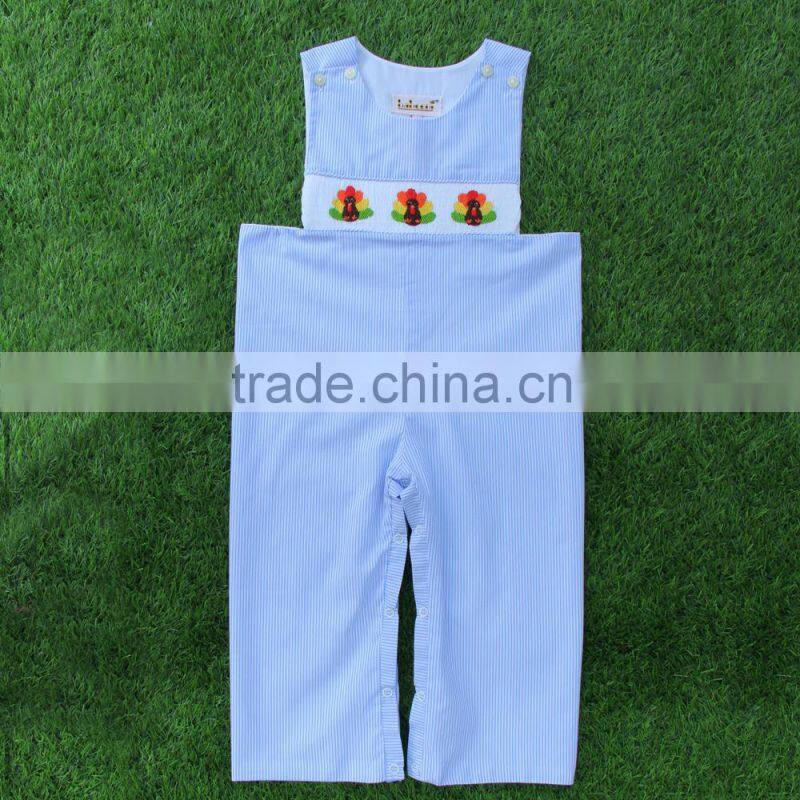 Lovely Christmas reversible applique boy longall