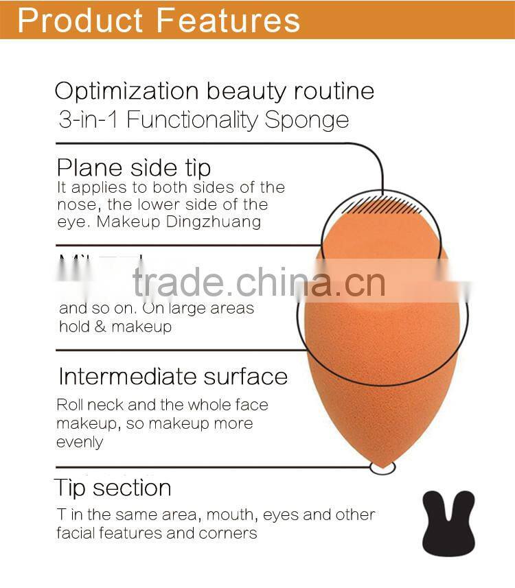 Diamond flower white red orange soft powder puff makeup sponge non latex