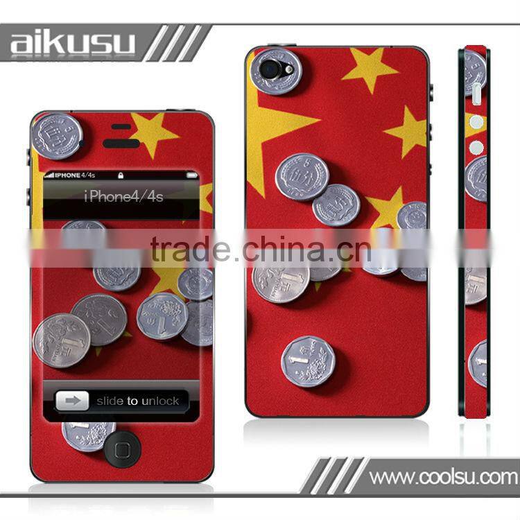 Hign end 3M material skin sticker for iphone4 sticker