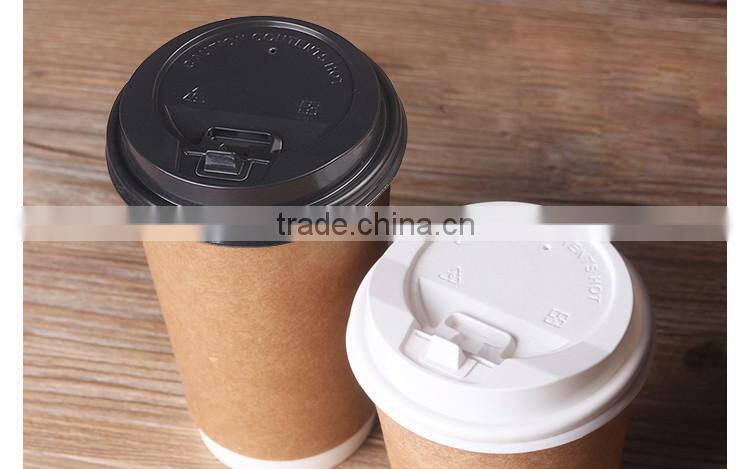 Custom logo printed Disposable paper cup taiwan with paper cup lid