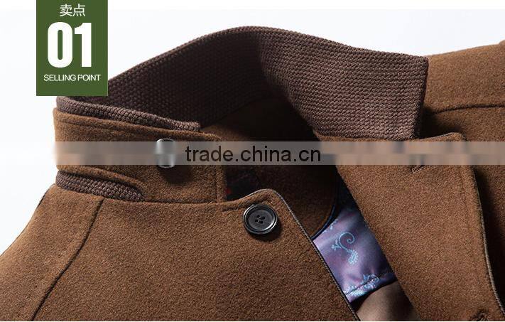 The spring and autumn period and the new men's windbreaker business men's wear brand cashmere cloth coat