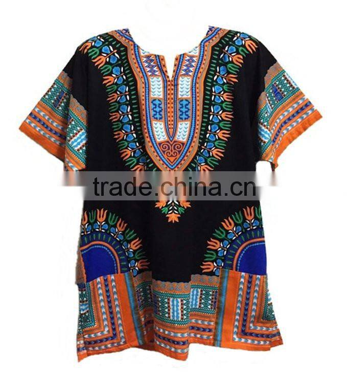 Traditional African Print Dashiki Shirt African Top Clothing Kaftan Wholesale China