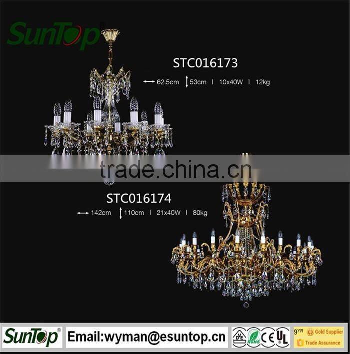 2016 home decoration chandelier crystal pendant with Energy Saving