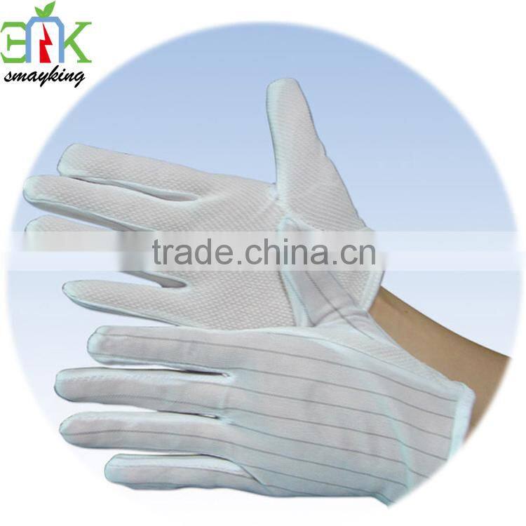 Double Sides ESD Antistatic Gloves 98% active polyester and 2% active carbon fiber