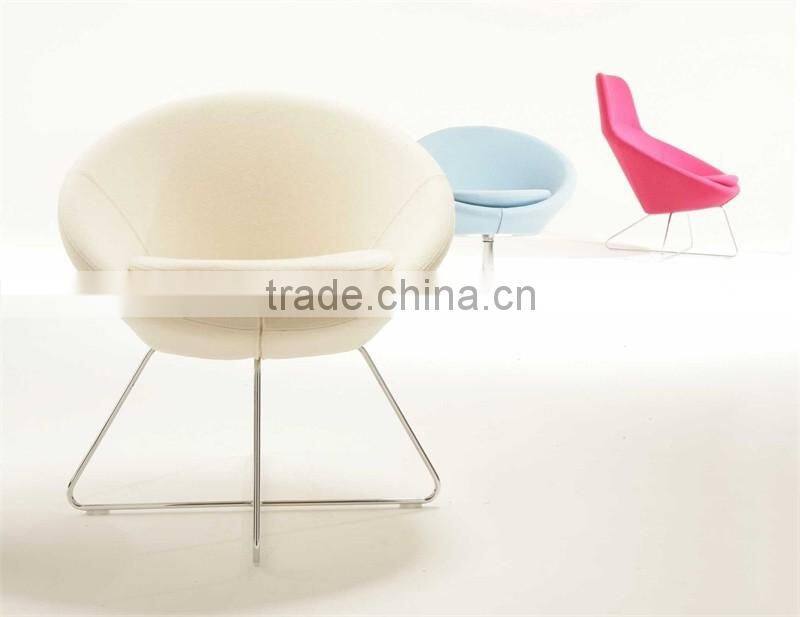 Conic lounge chair with headrest Conic lounge chair Conic tub chair on pedestal base for living room H-10HB