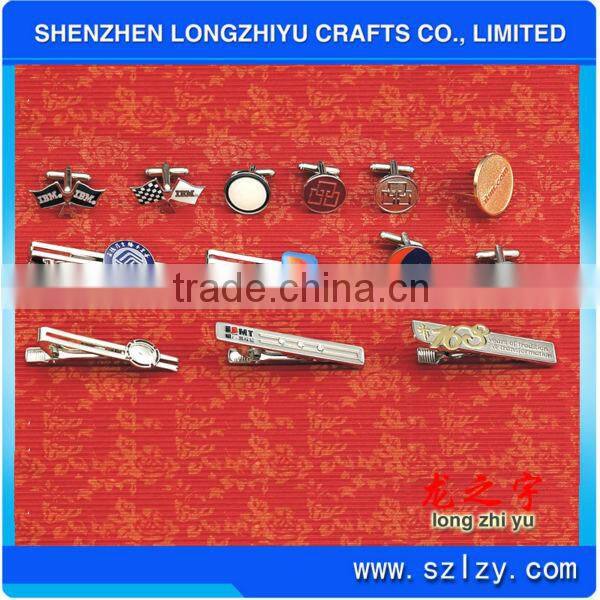 Blank And Empty Stainless Steel Tie Clip Tie Pin Cufflink Gift Set