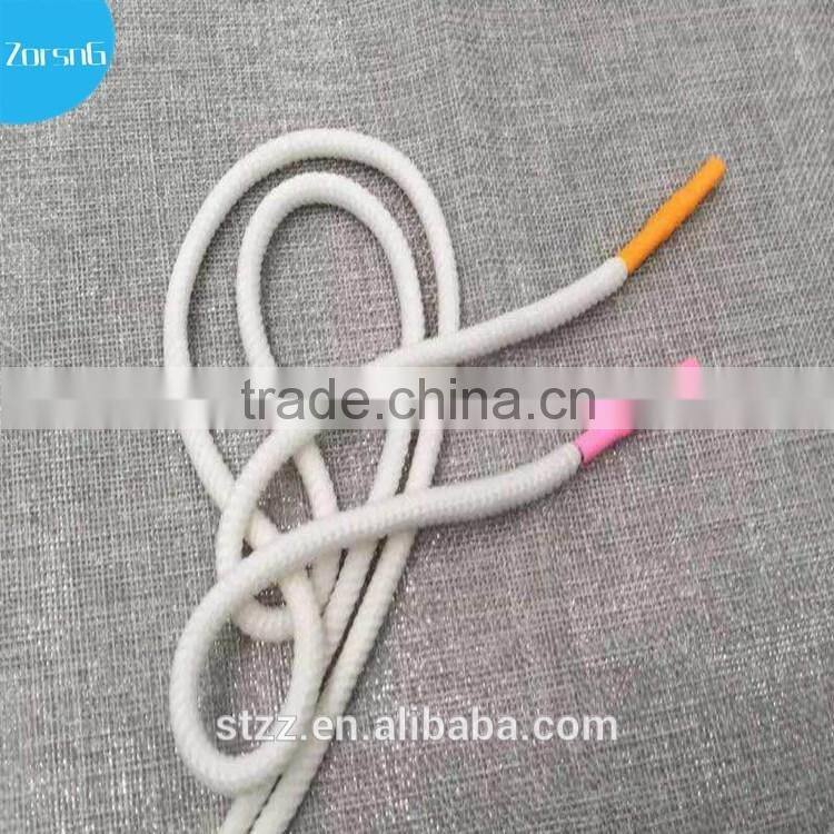 manufacturer multicolor cotton round shoelaces for sneaker