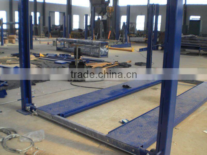 Four-column auto hydraulic car positioning balance garage tents lift plant