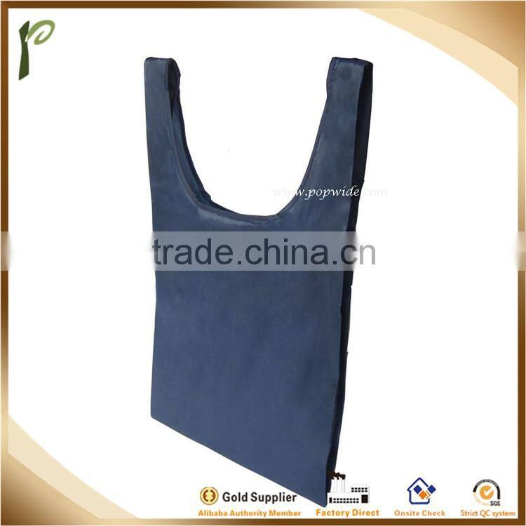 Popwide polyester reusable shopping bag, cloth shopping bag