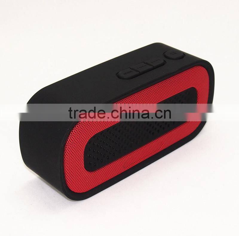 2015 best stereo audio sound 3W wireless FM radio bluetooth speaker with USB Flash MP3 Player