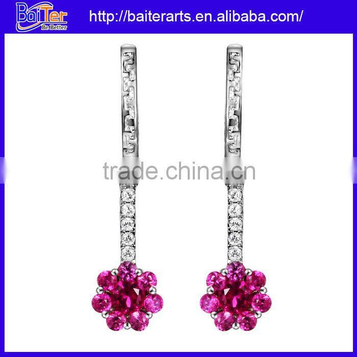 Fashion pearl stud earrings 925 sterling silver pearl stud earrings