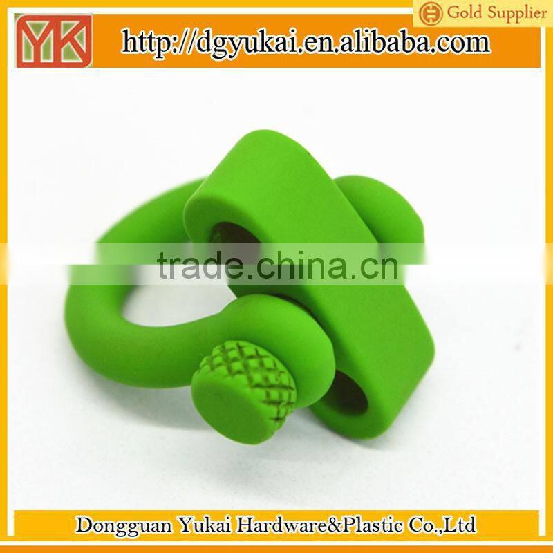 Yukai metal alloy colorful adjustable shackle clasp for paracord bracelet