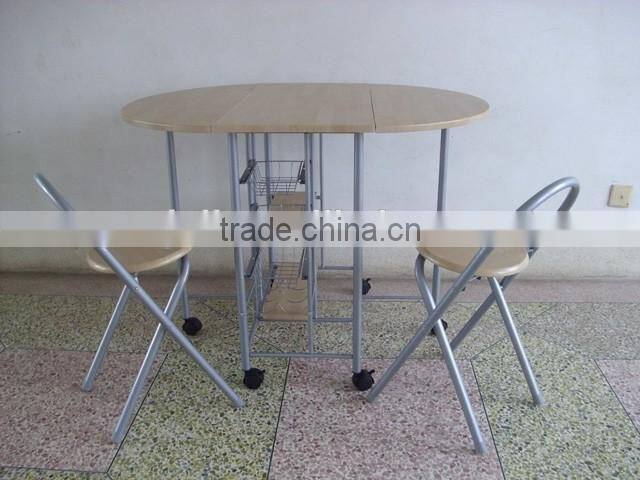 Dining room set couple table set batterfly breakfast metal dining table and chairs set with MDF panel type