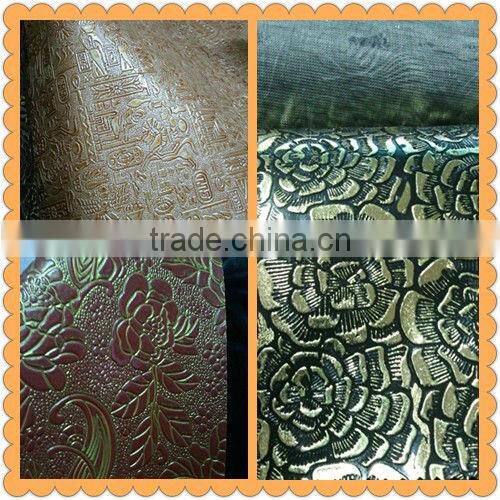 shinning synthetic pvc fancy leather for decoration