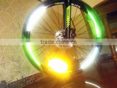 colourful wholesales bicycle wheel stilcker reflective bicycle stilcker