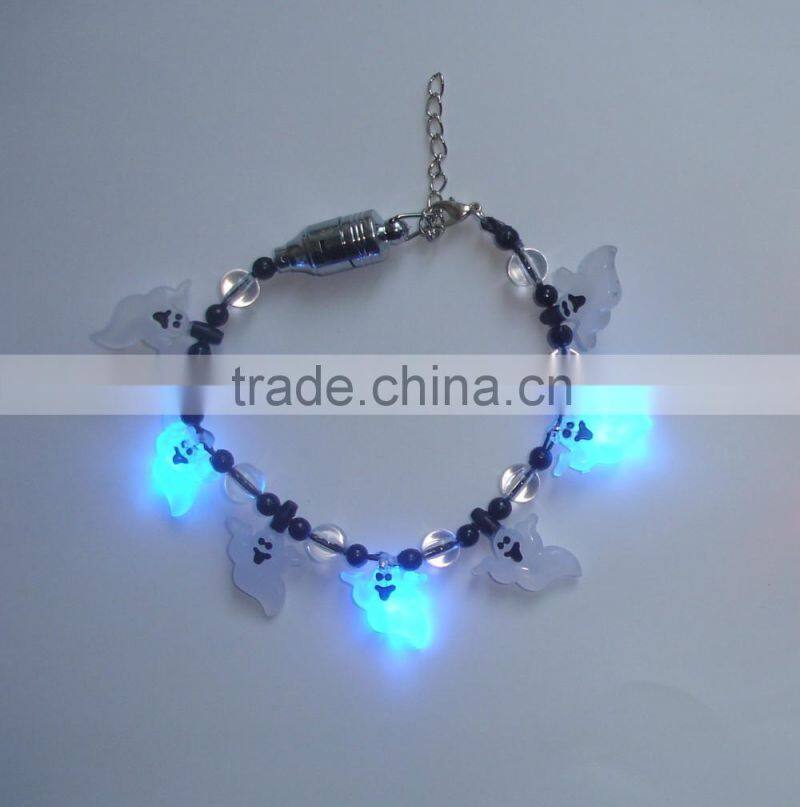 Halloween Pumpkin Ghost LED Flashing Lights bracelet