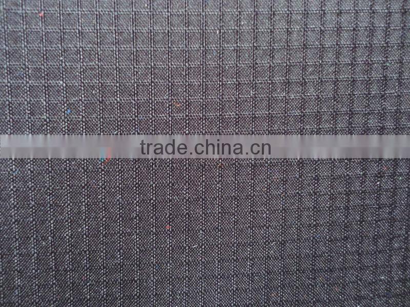 double line checked four stretch fabric bonded polar fleece