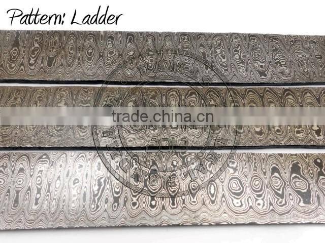 Damascus Steel Knife Blade Blank