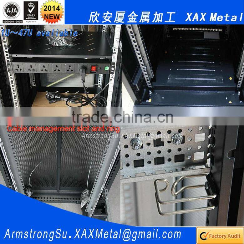 XAX4732 42U leveling feet removable side panel adjustable rack heavy duty casterscomputer pc enclosure chassis case shell casing