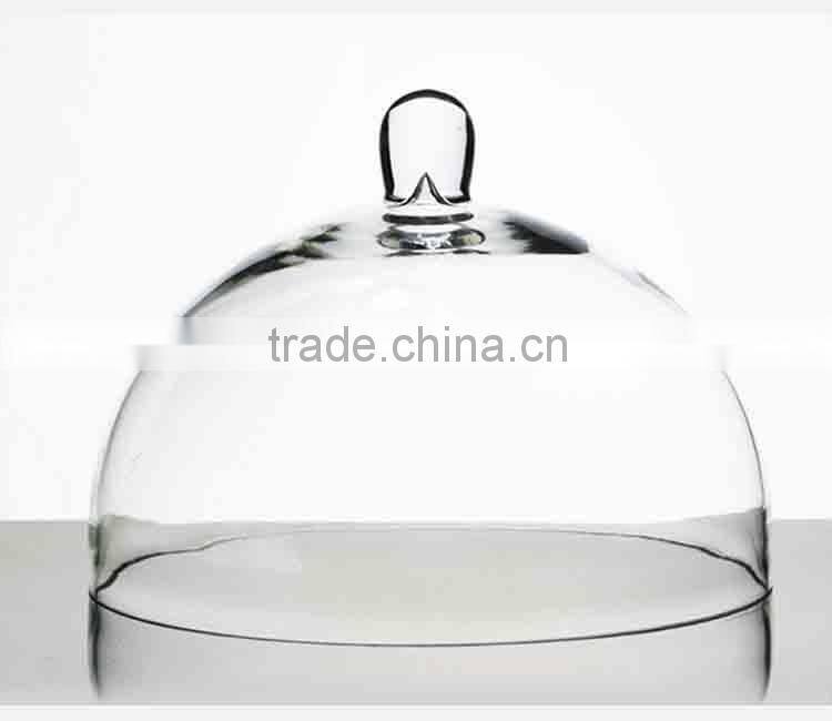 High quality factory supply color spray glass cake cover