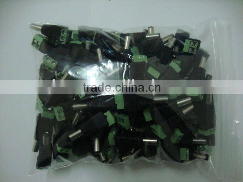 XinQi CCTV Accessories 5.5*2.1mm AC To DC Jack Male Connector