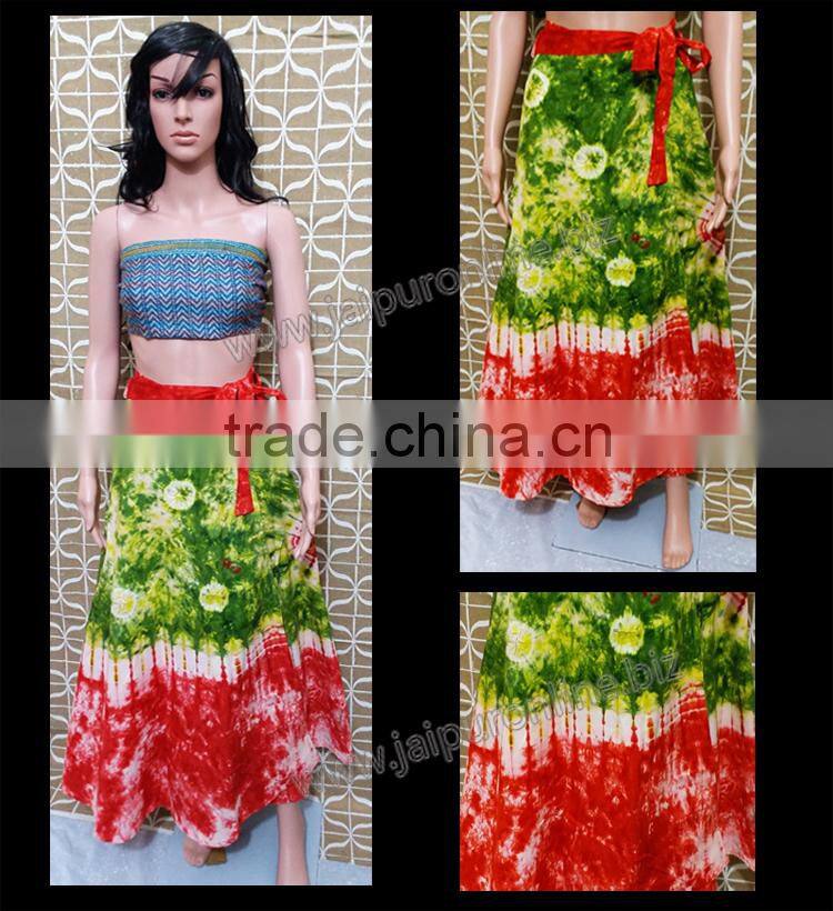 Designer Women Cotton Wraparound Skirts