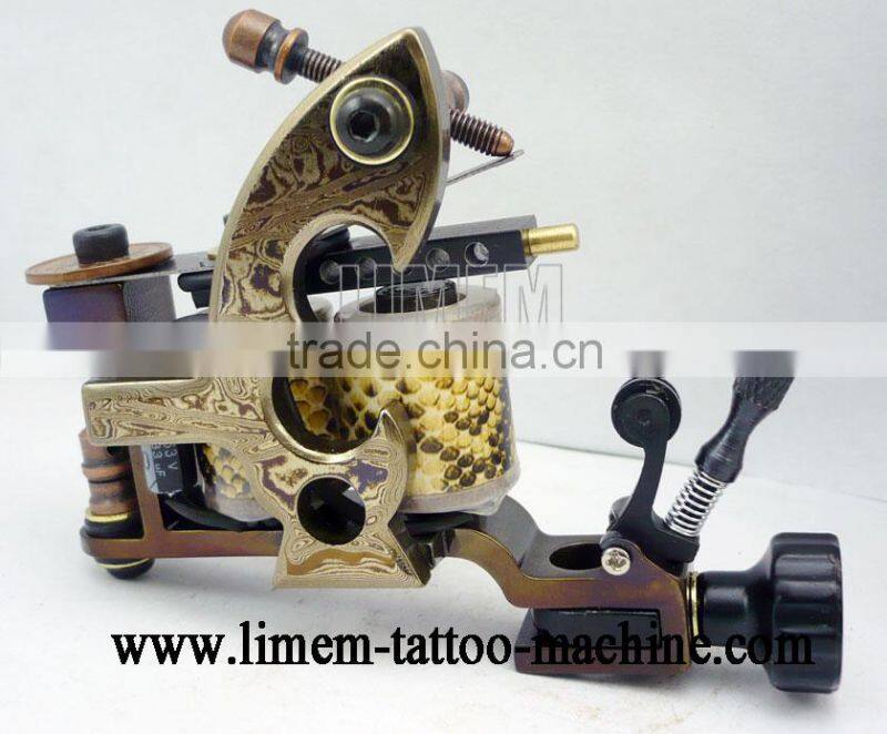 newest High quality copper Balance handmade Tattoo Machine with letter