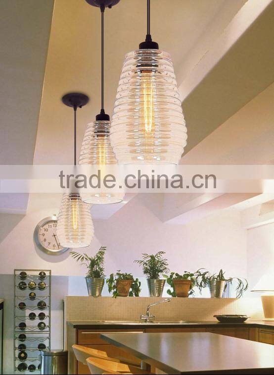 Decoration glass Hanging Pendant lamp Modern restaurant ceiling light
