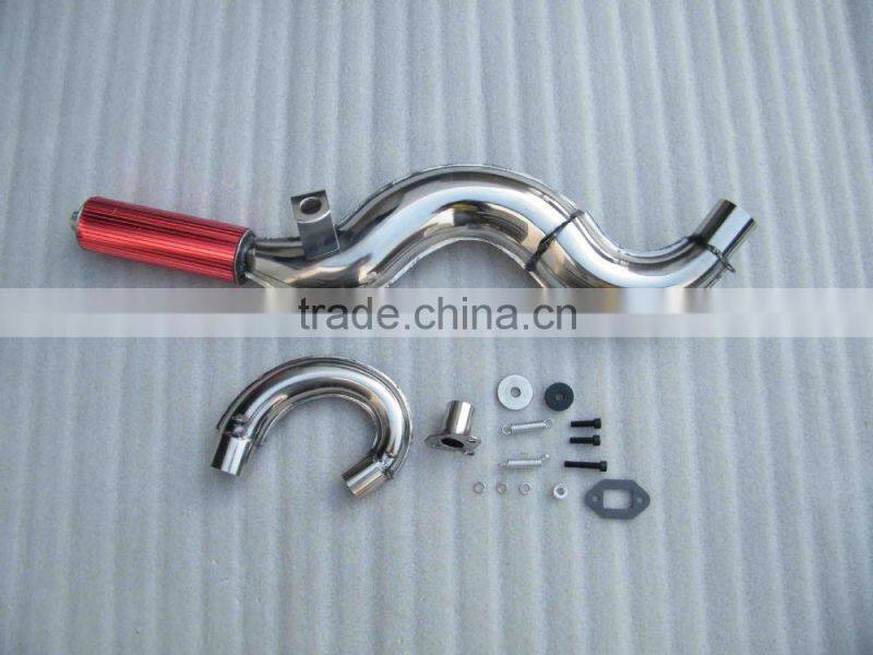 Colorful 2 stroke exhaust muffler for 49cc mini bike, 80cc bicycle parts