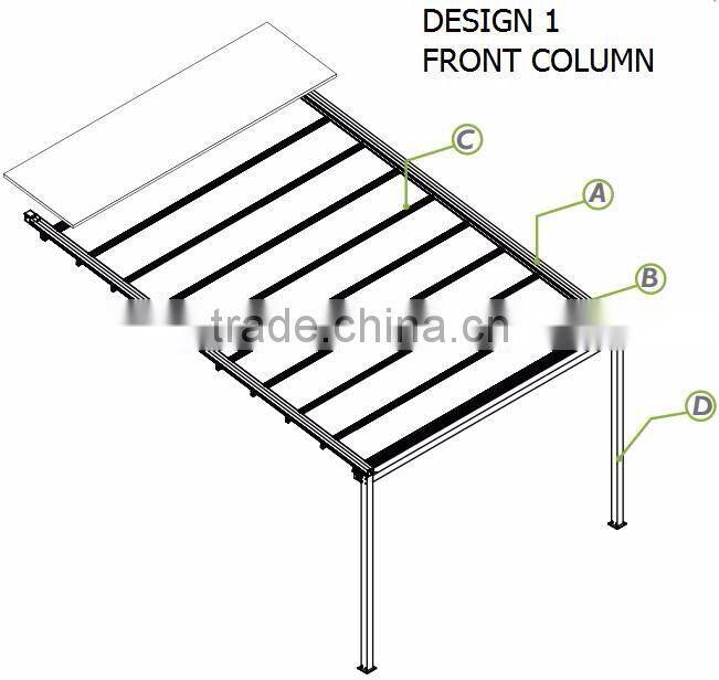 Retractable Roofing System/All Season Aluminium Pergola System