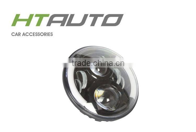 HTAUTO 60W 10V-30V LED Headlight Beam Conversion Light Bulb 7 inch Led Headlight