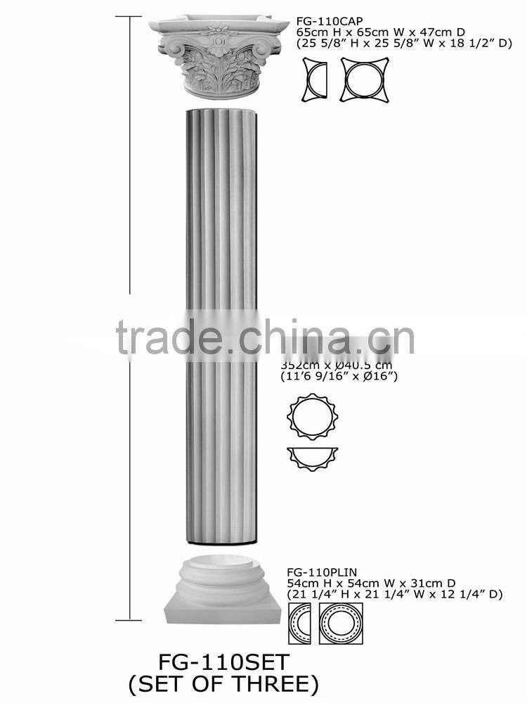 2016 High Quality Good price beautiful polyurethane Roman Corinthian Columns
