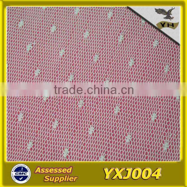 100% polyester mosquito net fabric in dot design