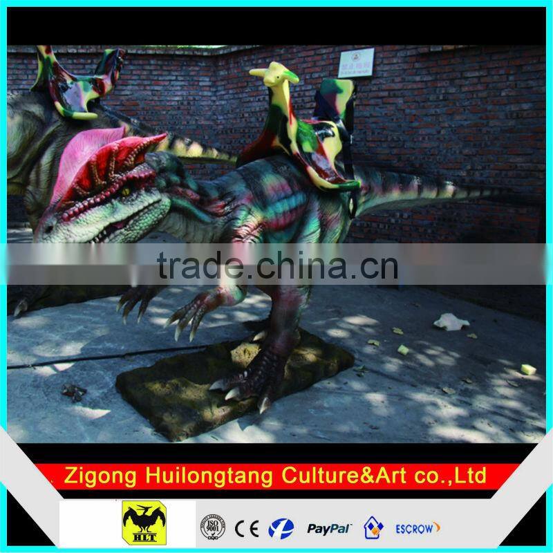 Animatronic kiddie amusement dinosaur