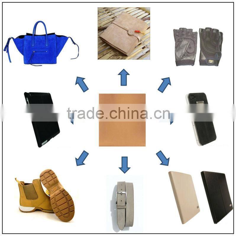 Various colors fashionable pattern synthetic PU nubuck leather for shoes