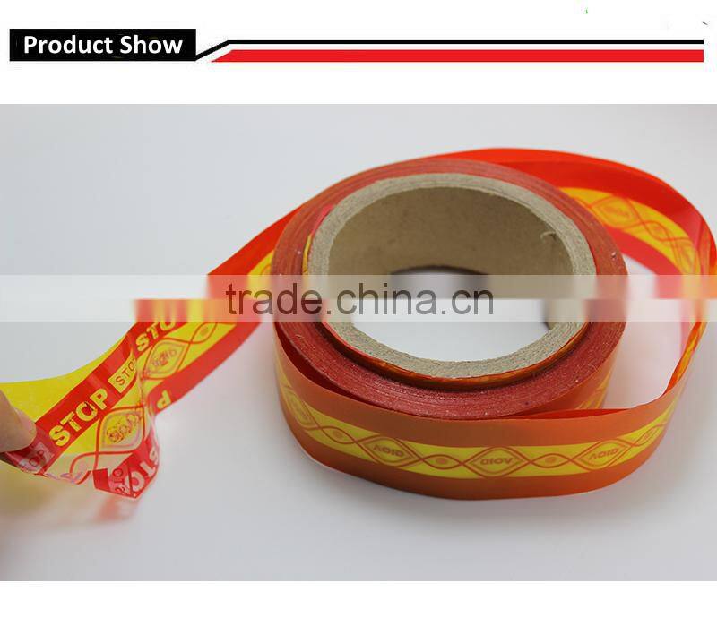 Anti-counterfeiging tape for envelope printed partial transfer tape