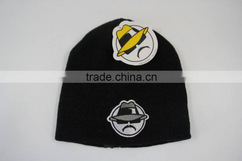 In Stock 100% Acrylic Unsex Gender knitted fancy beanie hat