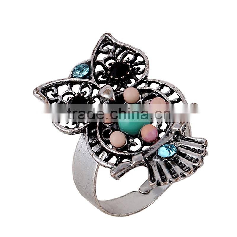 Latest Arrival CustomJewelry Fashion with Cute Owl Ring