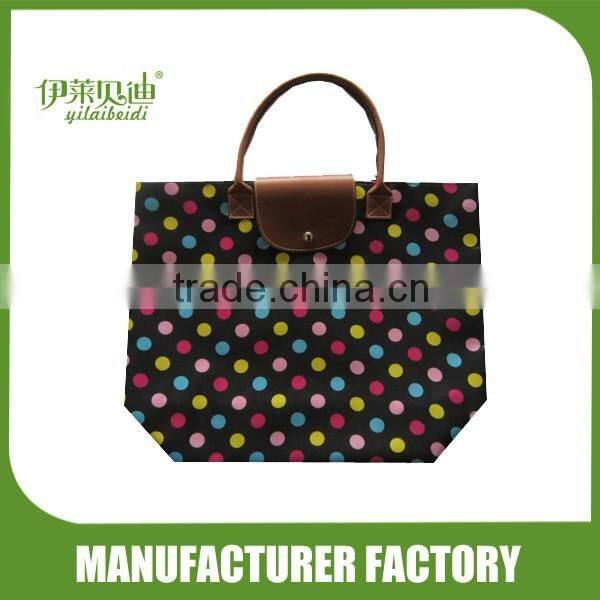 Foldable shopping bags with dot printed